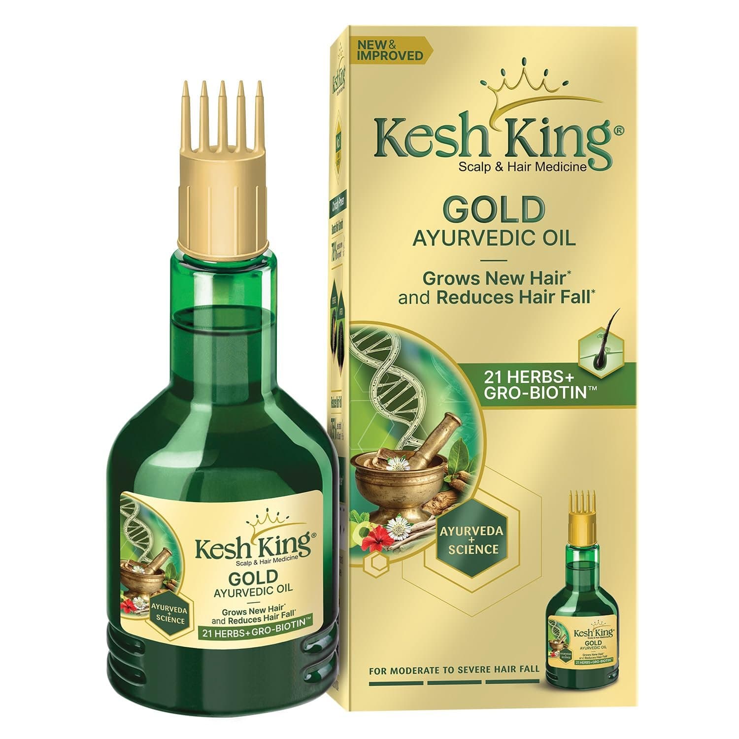 Kesh King Gold Ayurvedic Hair Oil 200ml - Health & Care