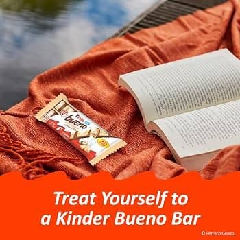 Kinder Bueno Bar T2 White 39g - Snacks & Namkeen