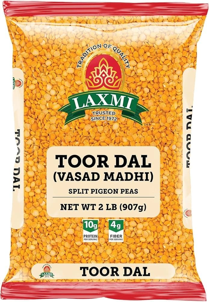 LAXMI Toor Dal Oily 10lb - Pulses