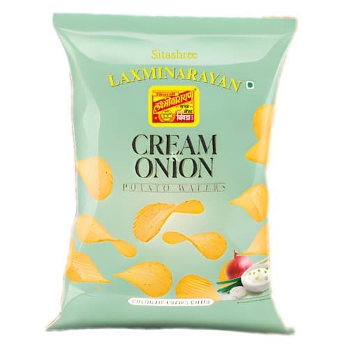 Laxminarayan Wafers Cream & Onion 125g - Snacks