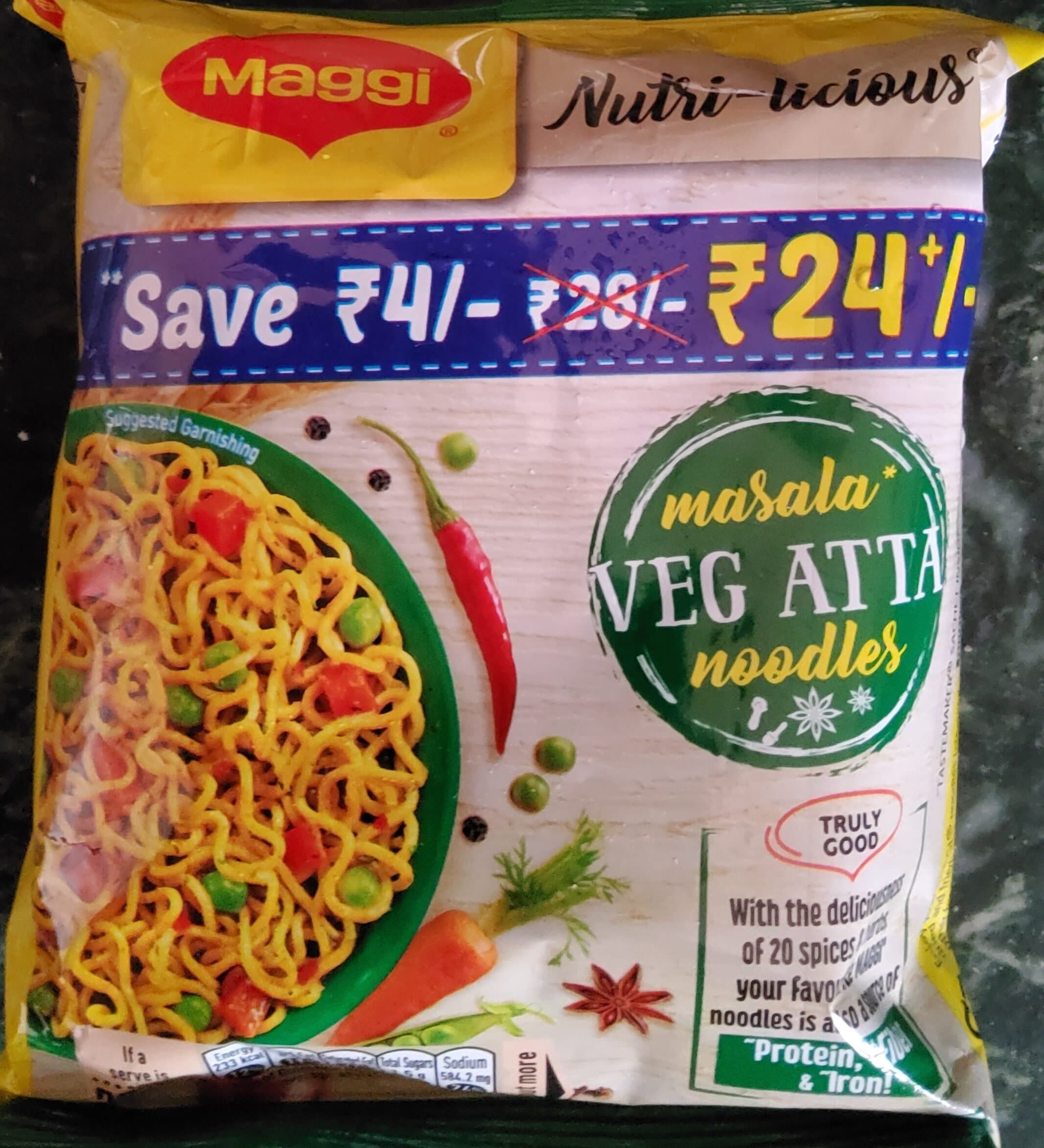 MAGGI Veg Atta Noodles 72.5g - International & Specialty Foods