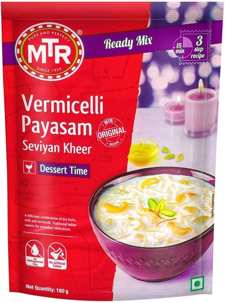 MTR Vermicelli Payasam Kheer 180g - Ready-to-Cook