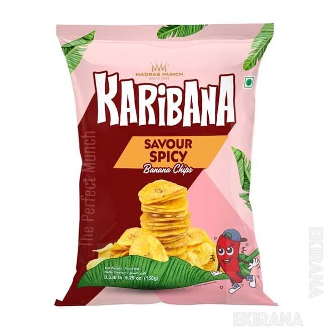 Madras Munch Karibana Banana Chips 150g - Snacks