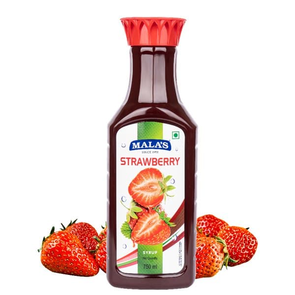 Mala's Strawberry Syrup 750ml - Beverages