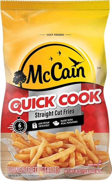 McCain French Fries Straight Cut 800g - Frozen
