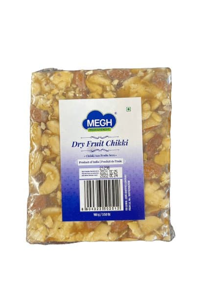 Megh Dry Fruit Chikki 100g - Snacks