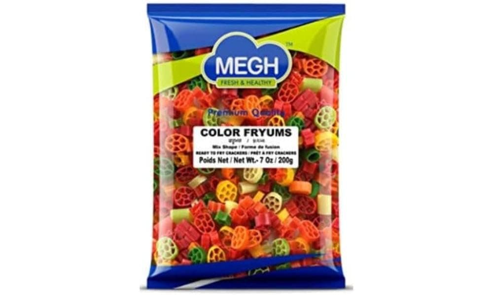 Megh Fryums Color Mix Shape 200g - Snacks