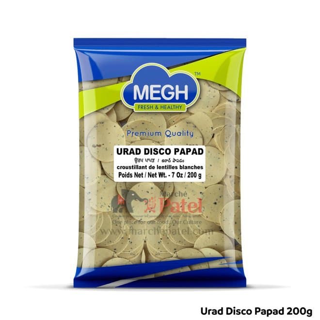 Megh Mini Urad Papad 200g - Snacks