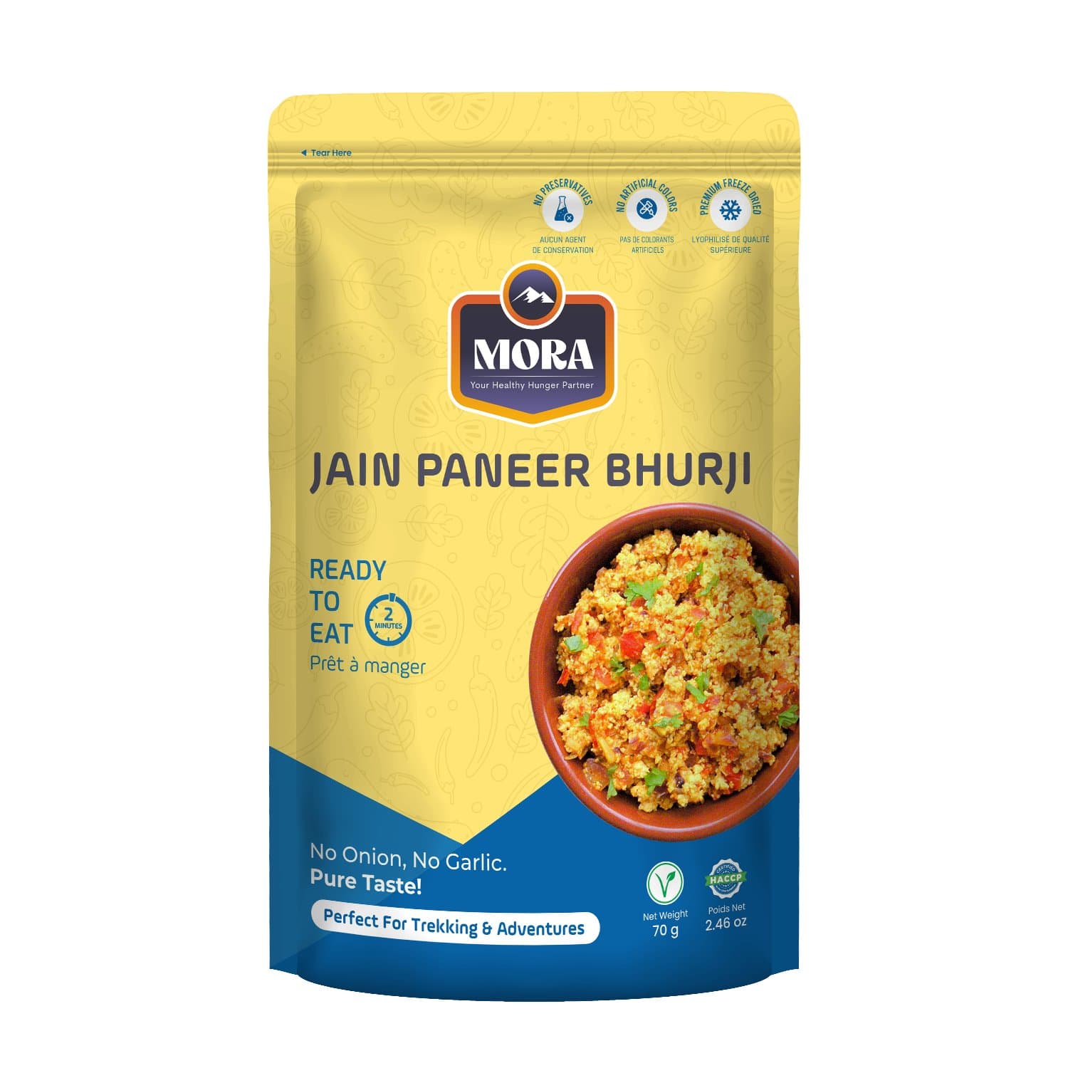Mora Ready To Eat Jain Paneer Bhurji 80g - Ready-to-Cook