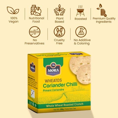 Mora Wheatos Coriander Chilli 200g - Snacks