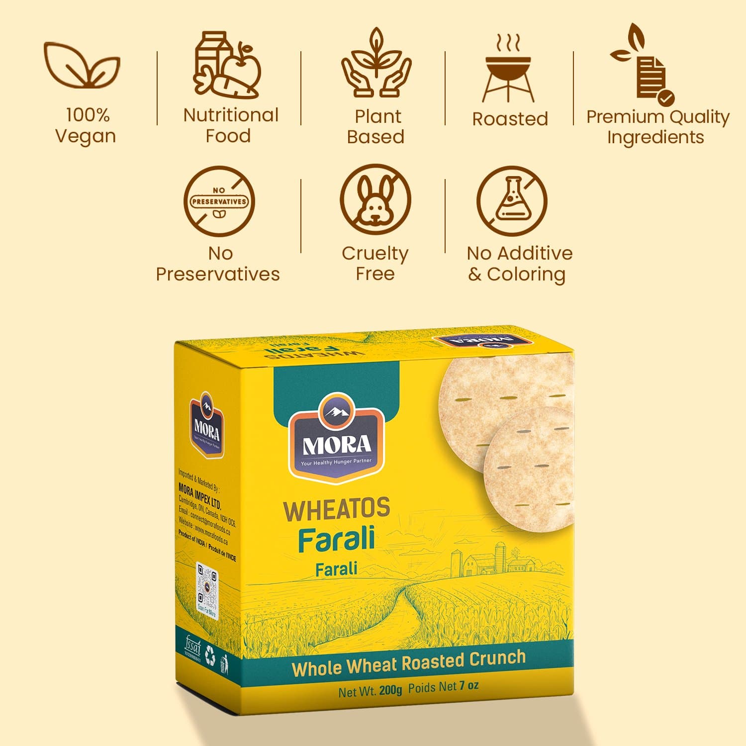 Mora Wheatos Farali 200g - Snacks
