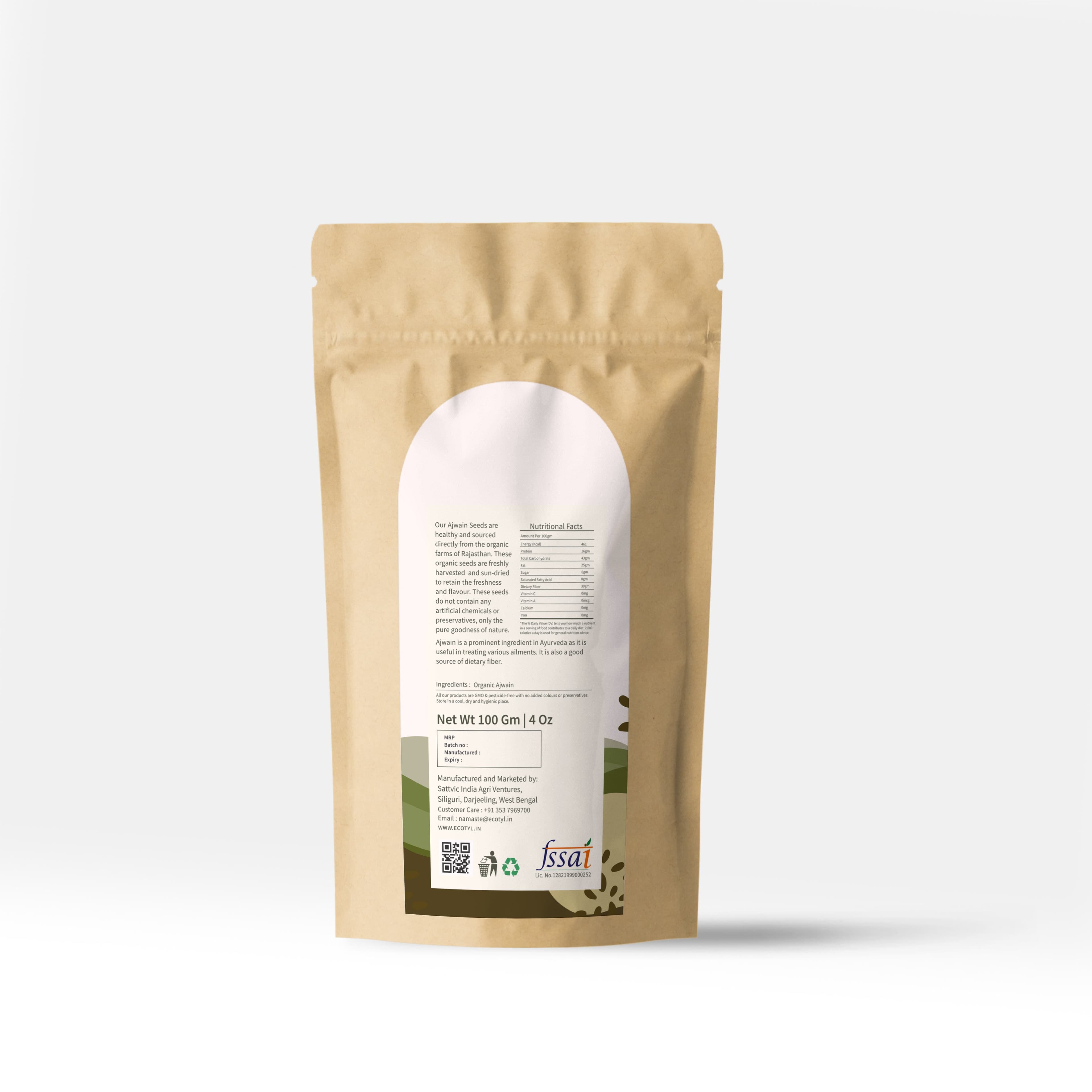 NAMASTE Ajwain Seed 400g - Spices and Herbs