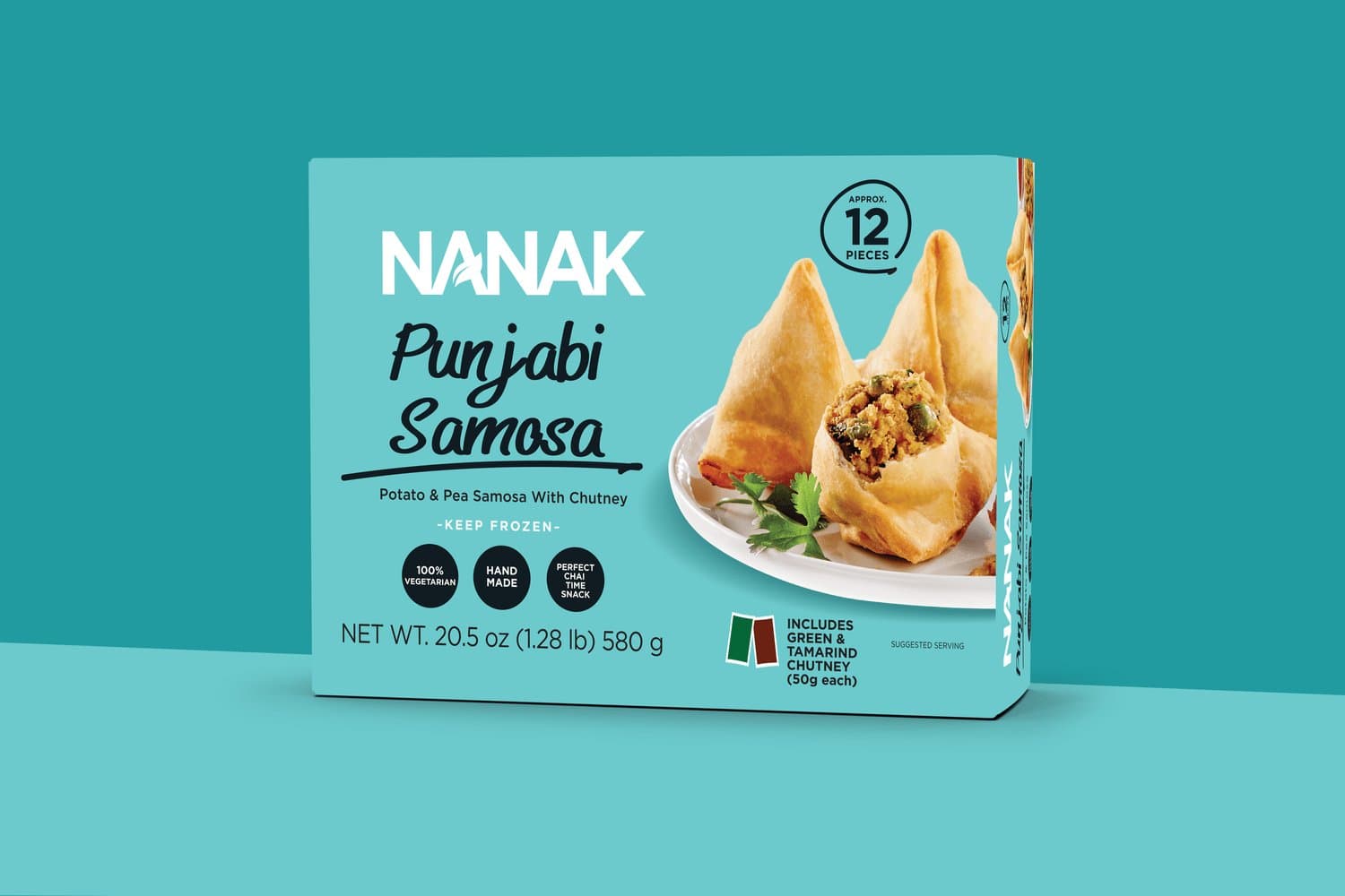 Nanak Frozen Punjabi Samosa 45pcs - Frozen