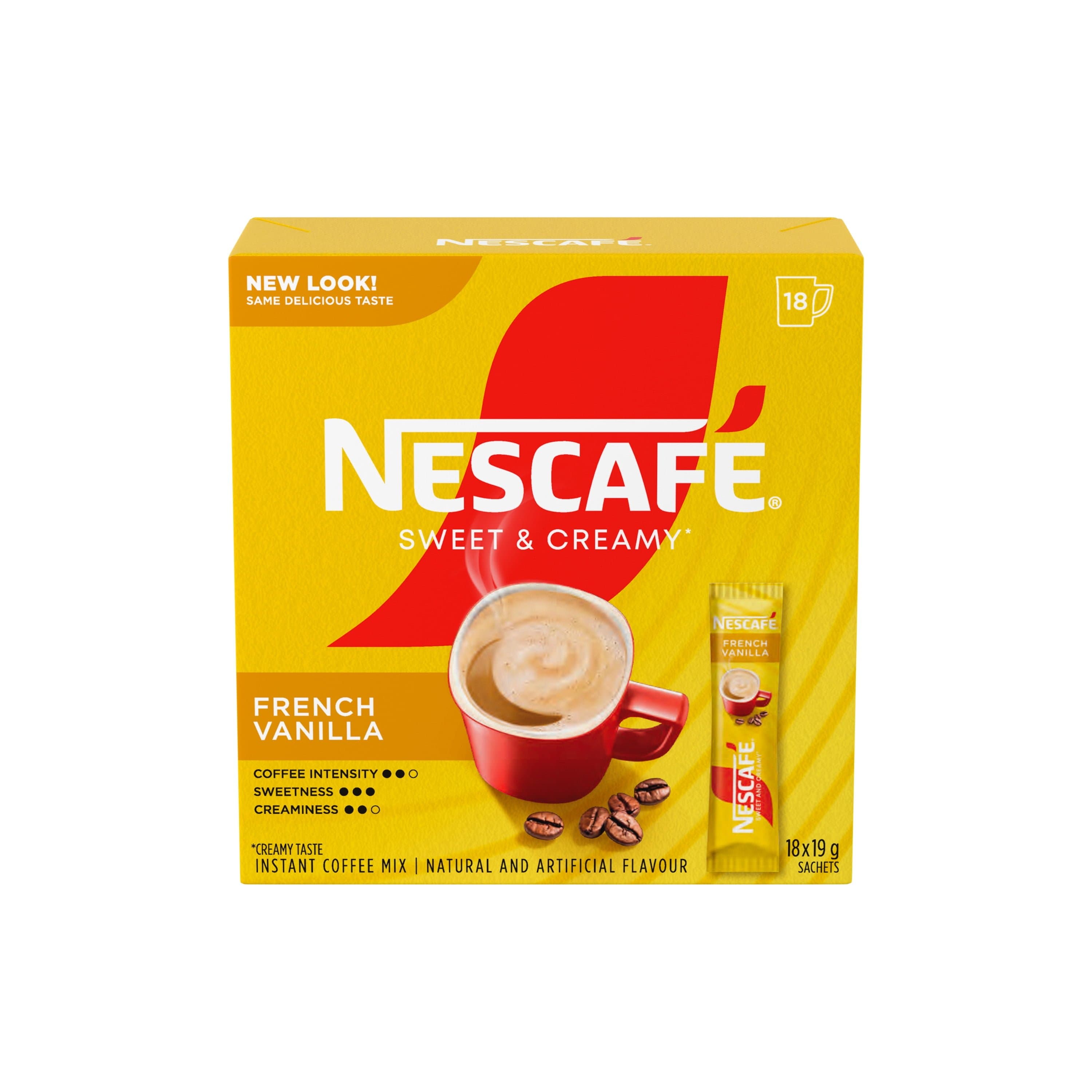 Nescafe Sweet Creamy Frothy Vanilla 18 Sachets - Beverages