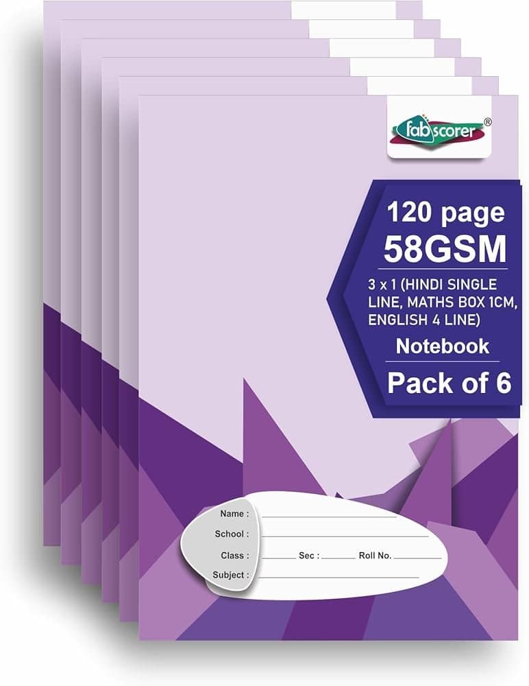 Note Book Ruled English/Math - Household & Cleaning
