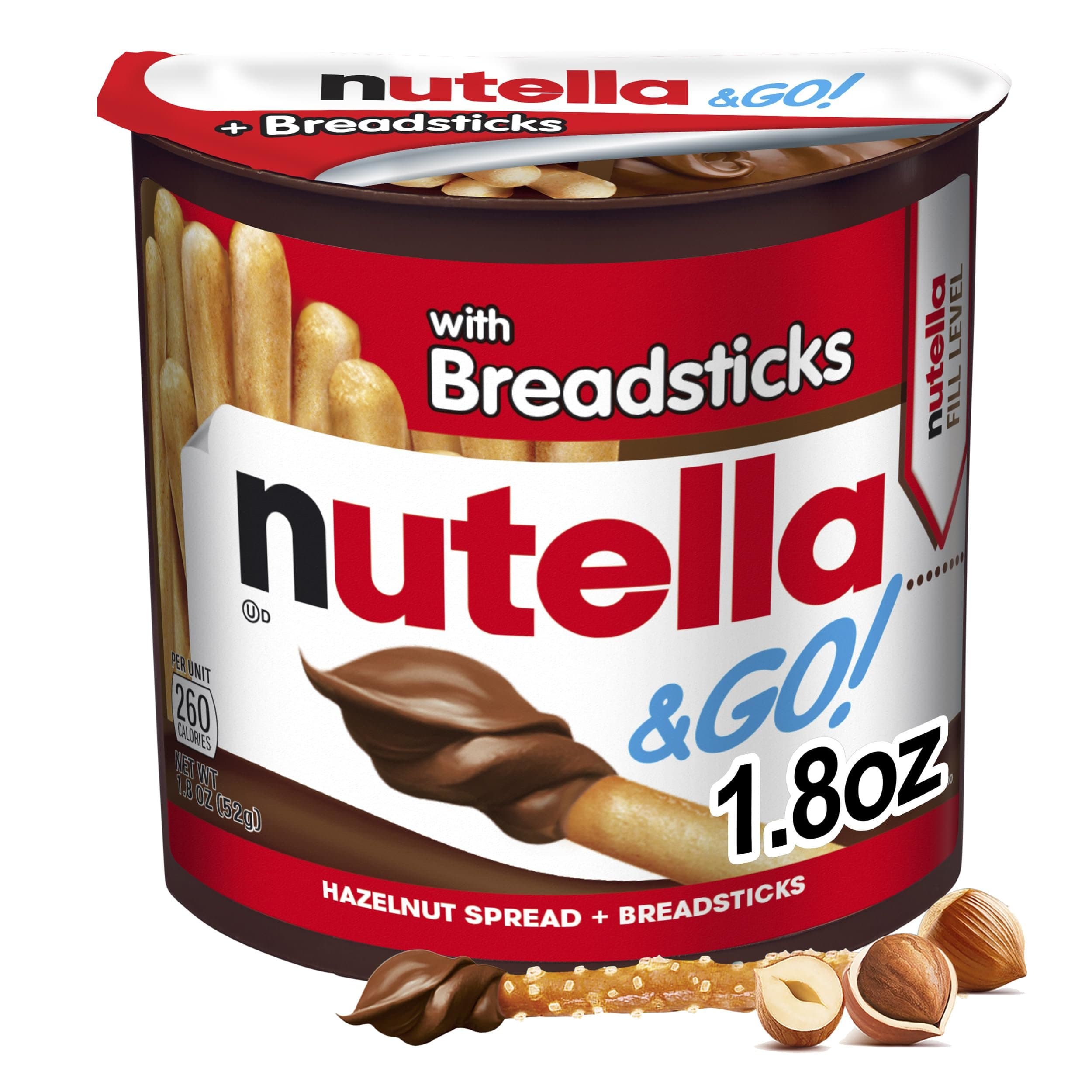 Nutella & Go Hazelnut Spread With Breadsticks - Snacks & Namkeen