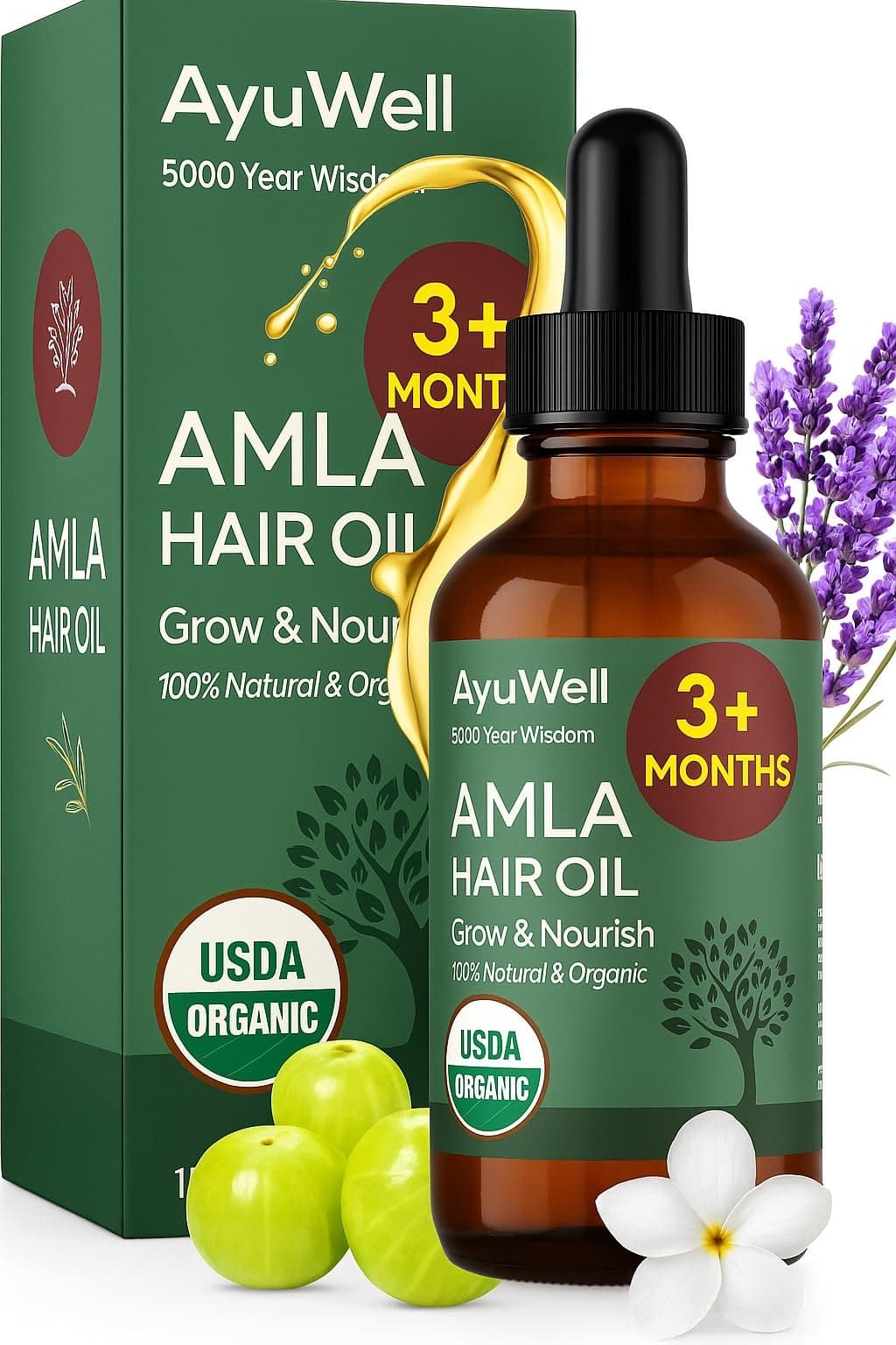 ORG Hou Amla Hair Oil 2oz - Health & Care