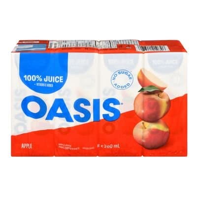 Oasis Juices Apple 8x200ml - Beverages