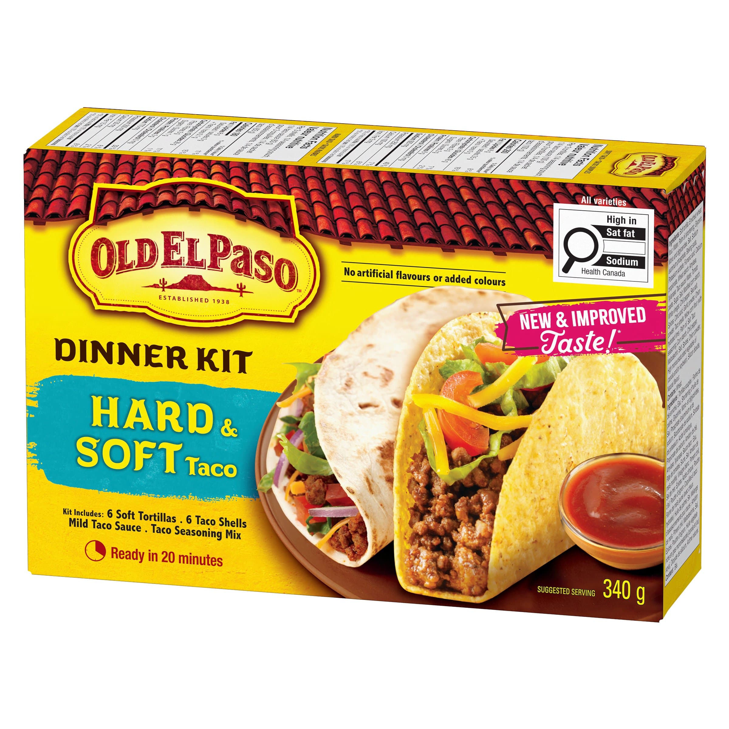 Old El Paso Dinner Kit Hard Taco 250g - Ready-to-Cook
