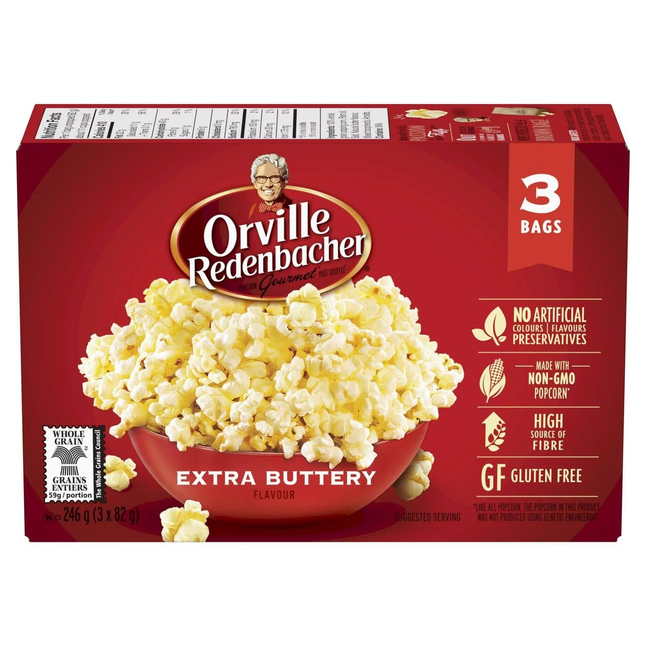 Orville Popcorn Extra Butter 3 Bag - Snacks & Namkeen