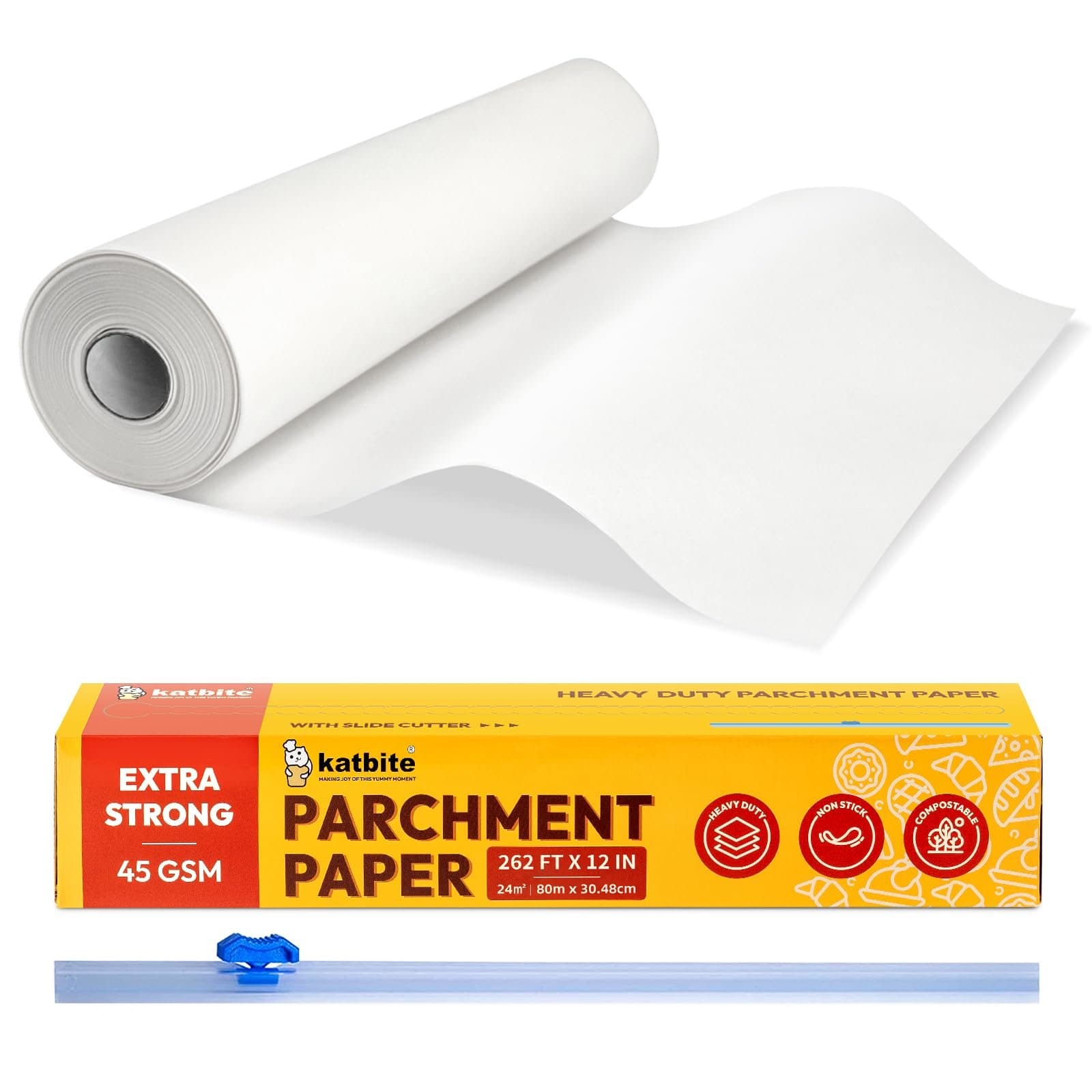 Parchment Baking Paper 45' - Household