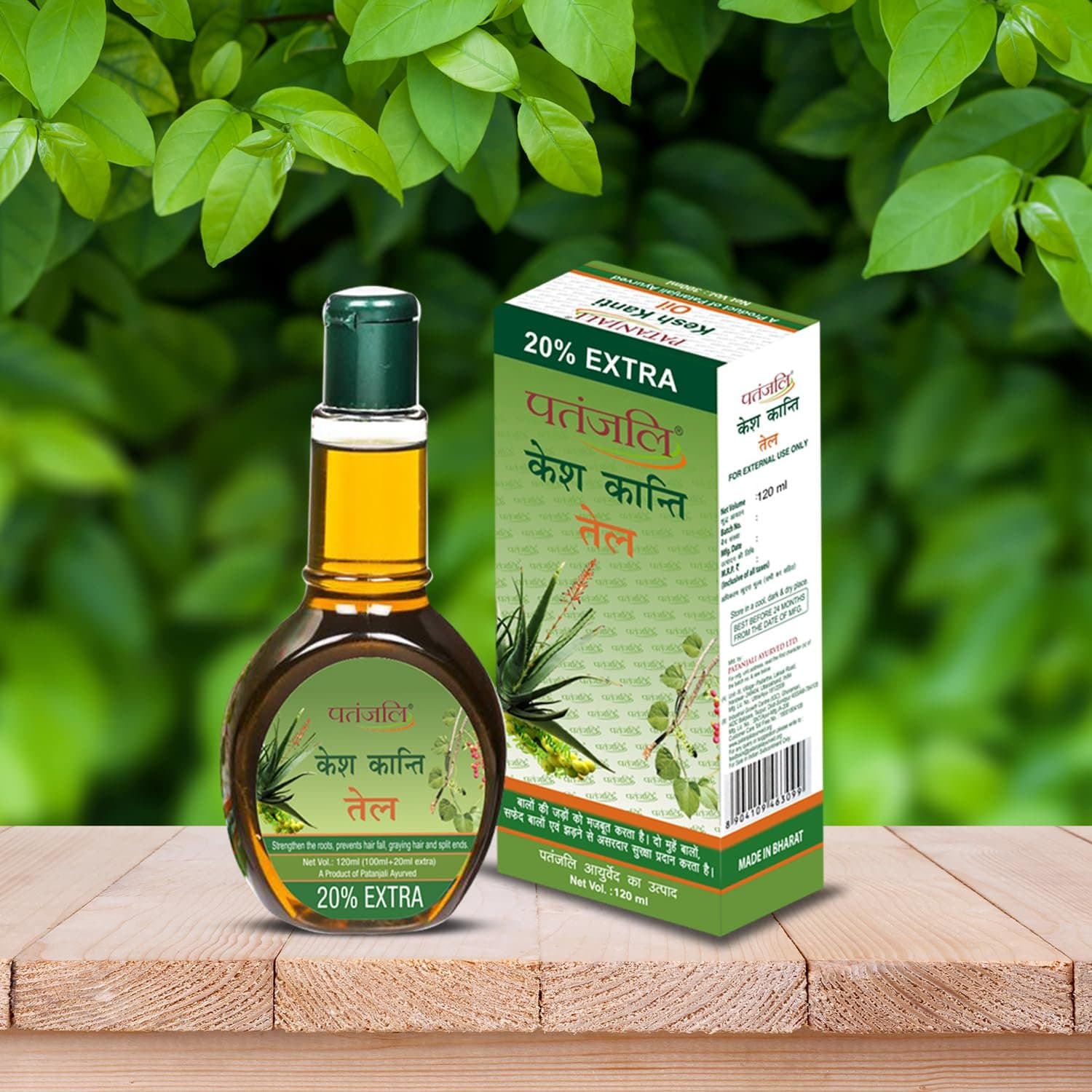 Patanjali Kesh Kanti Hair Oil 120ml - Health & Care
