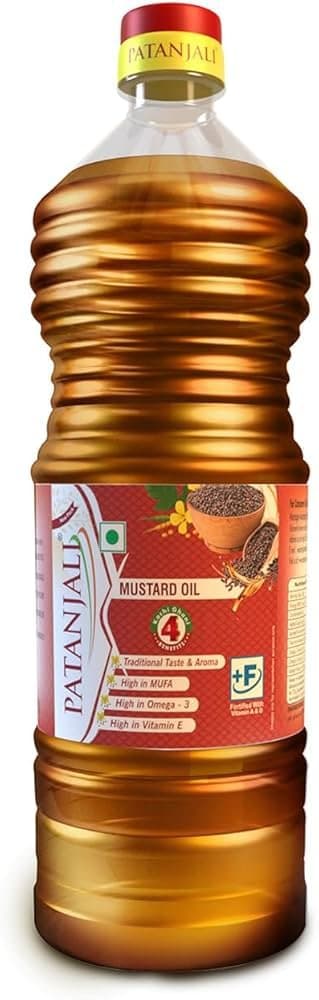 Patanjali Mustard Oil 1L - Cooking Essentials