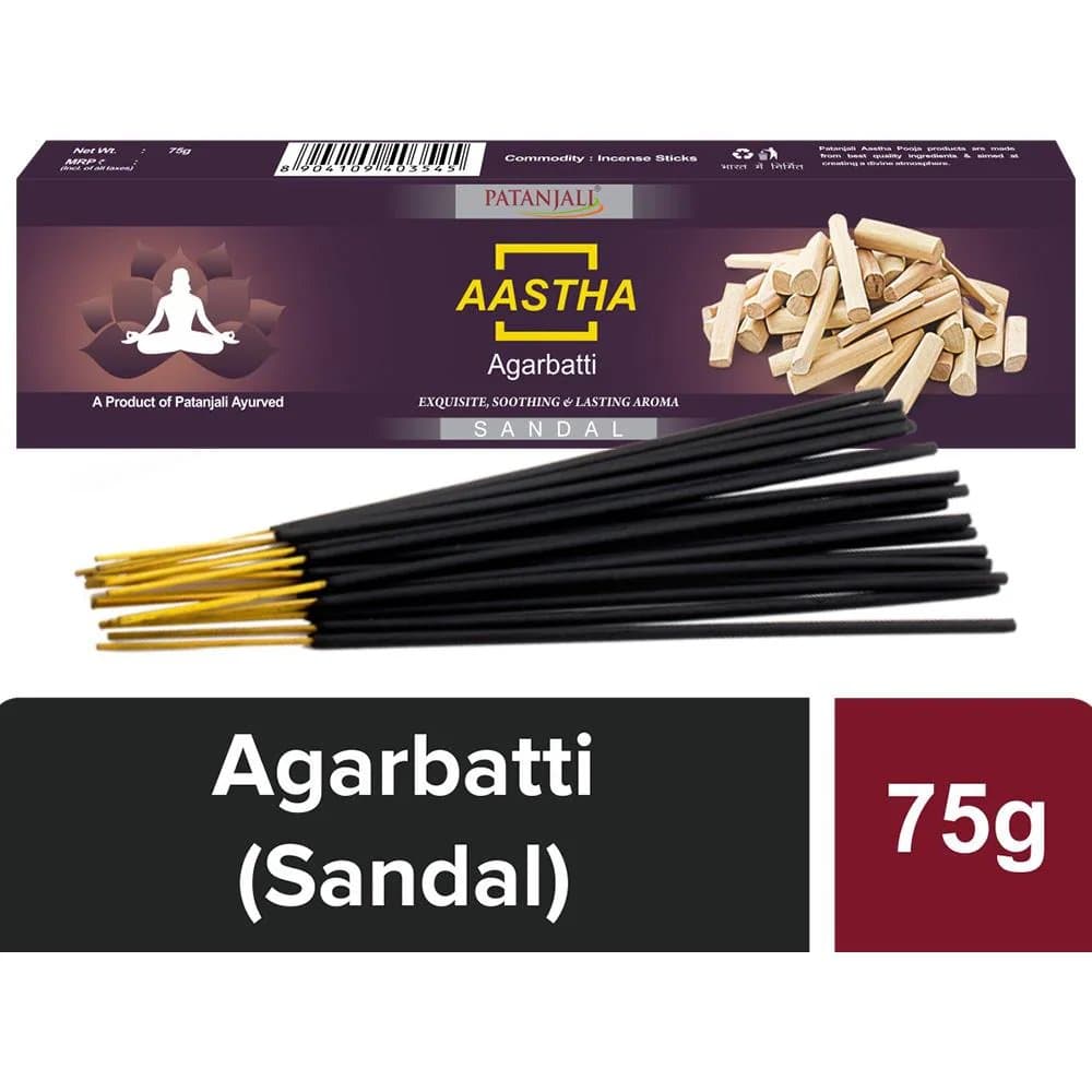 Patanjali Sandal Agarbatti 75g - Household