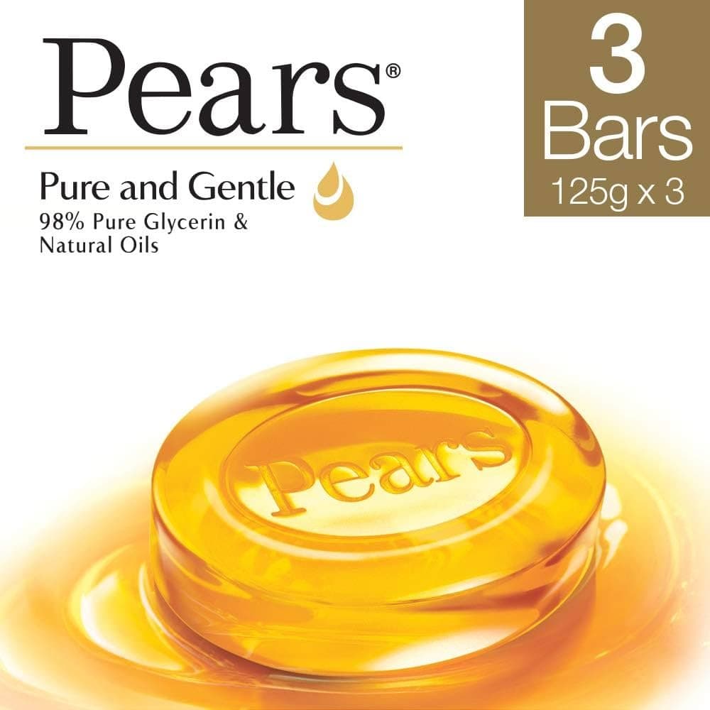 Pears Pure & Gentle Soap 125g x 3 - Health & Care