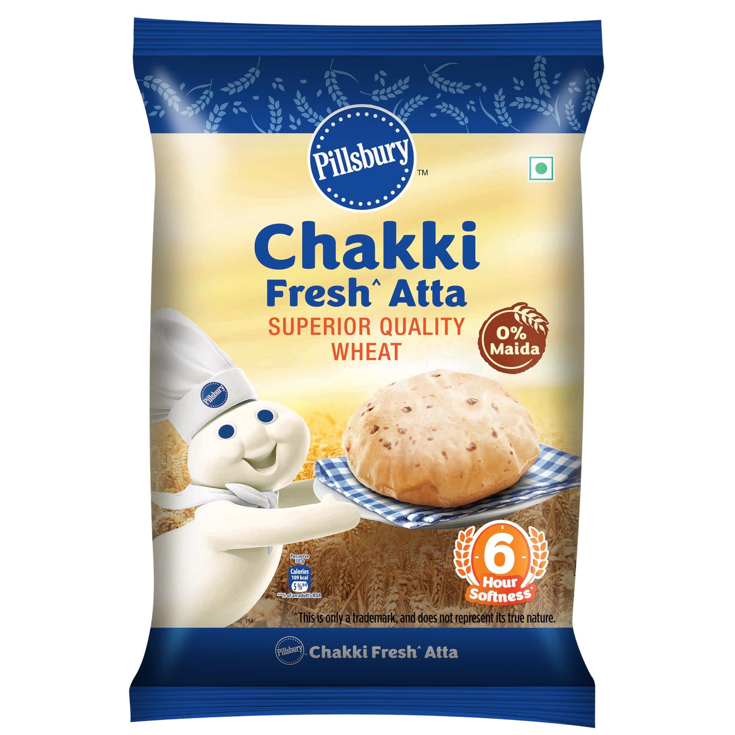 Pillsbury Chakki Atta 20lb - Flour & Grains