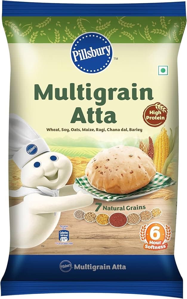 Pillsbury Multigrain Atta 11lb - Flour & Grains
