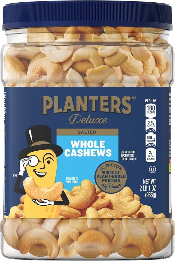 Planter's Cashew Whole Salted 200g - Snacks