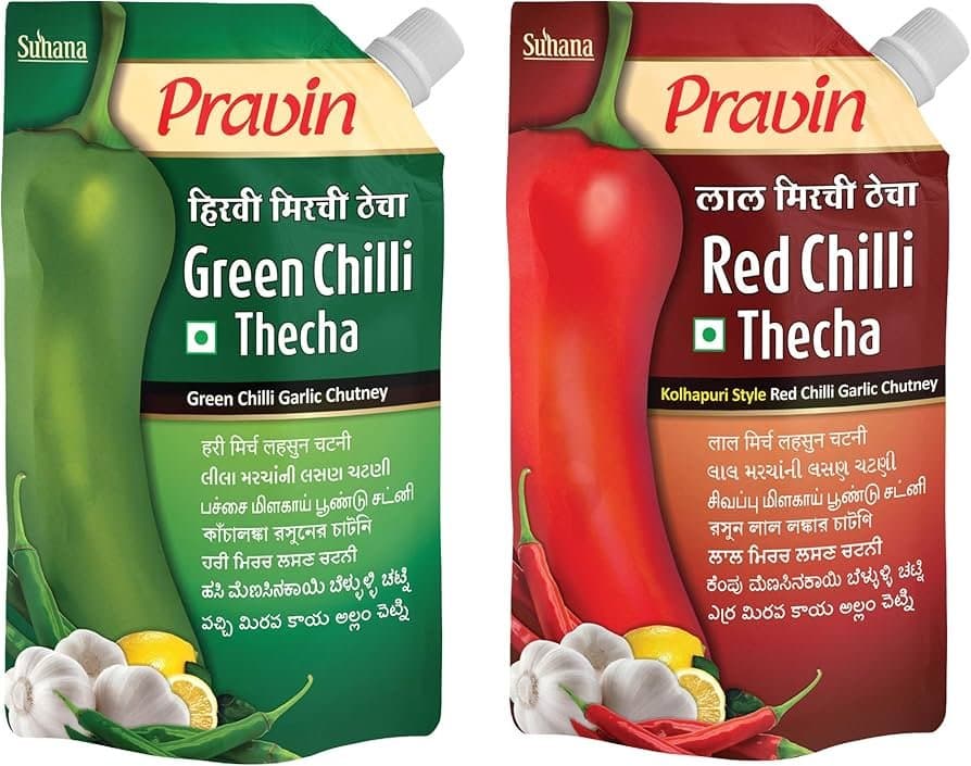 Pravin Red Chilli Thecha - Condiments