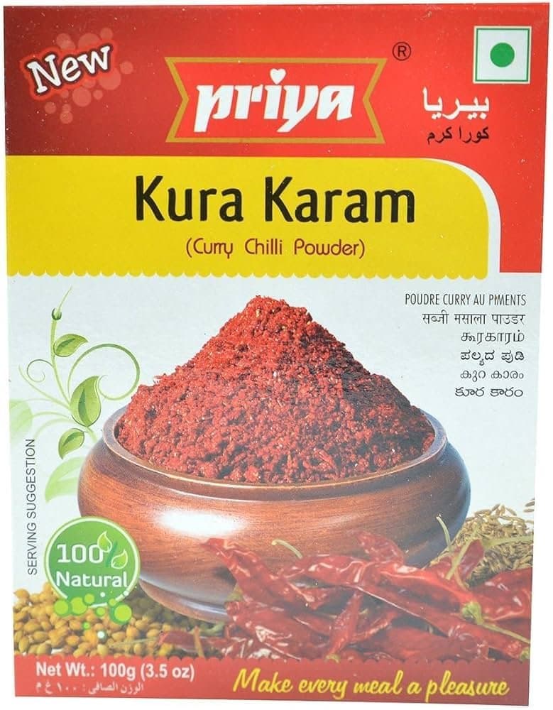Priya Kura Karam Powder - Spices and Herbs