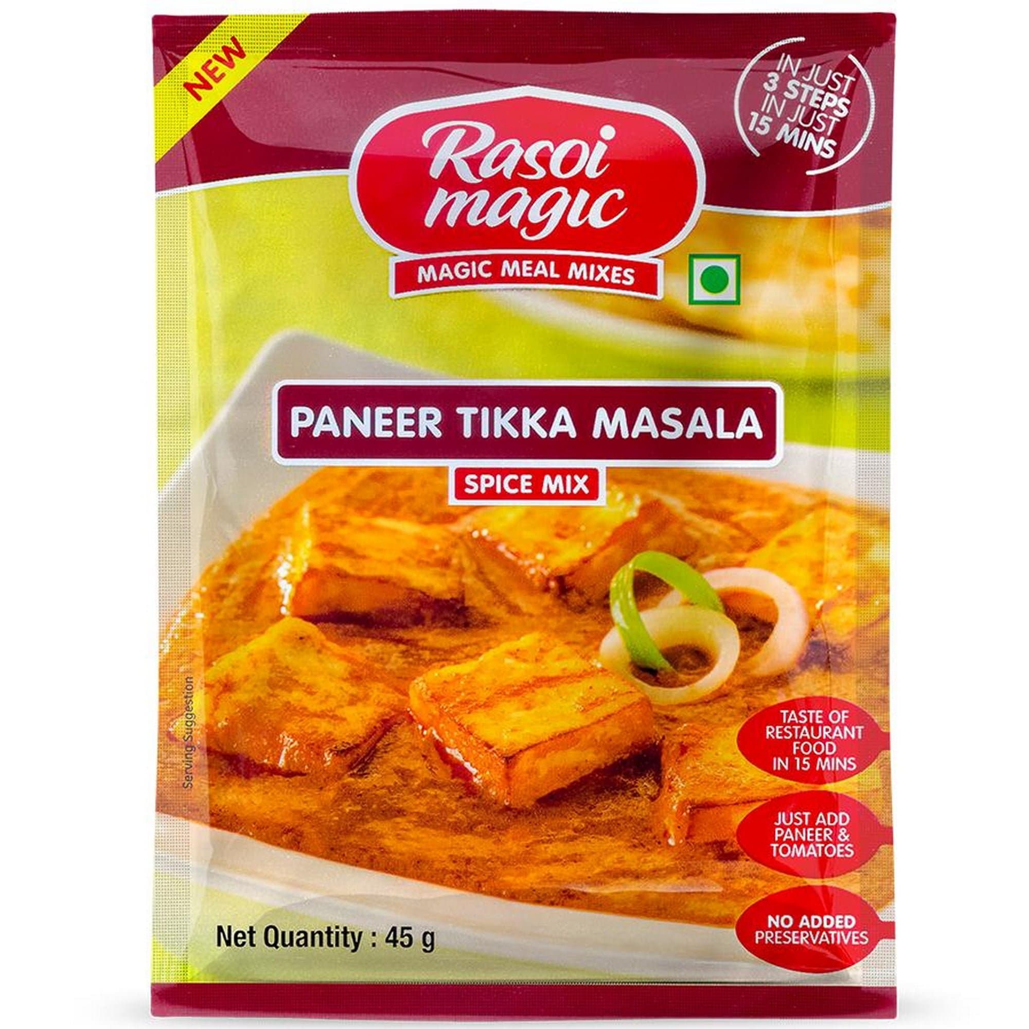 RASOI MAGIC Paneer Tikka 45g - Ready-to-Cook