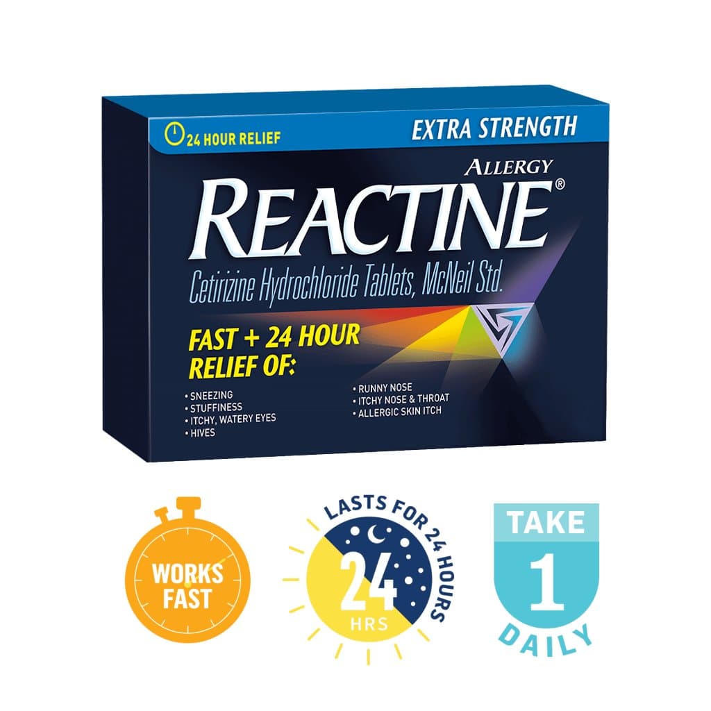 Reactine 3 Tablets - Health & Care