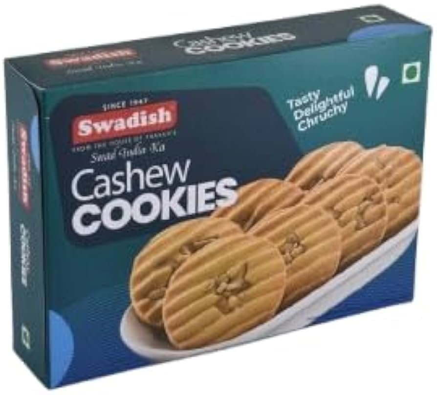 Real Cashew Cookies 200g - Snacks & Namkeen
