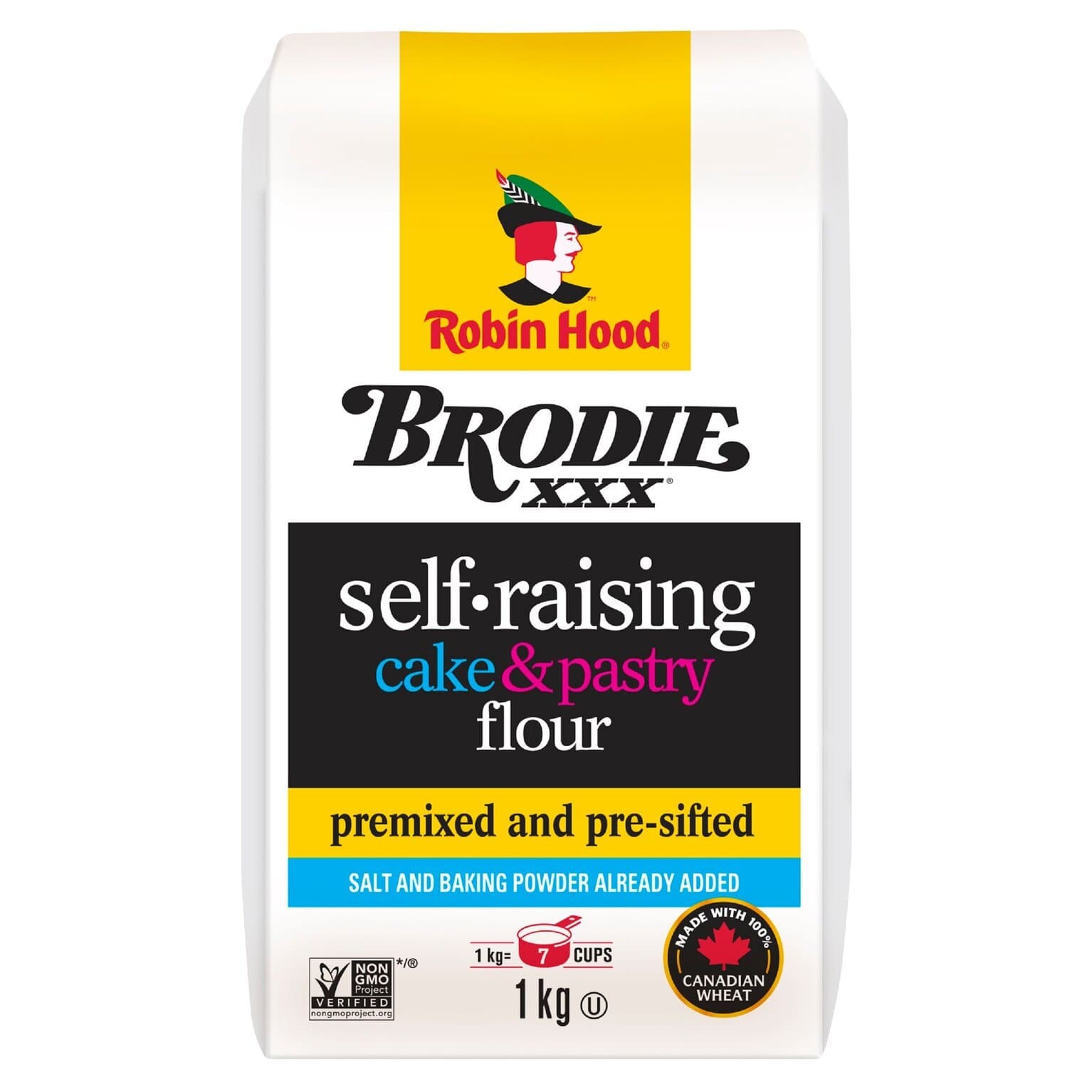 Ronin Hood Brodie Self Rising Flour 1kg - Flour & Grains