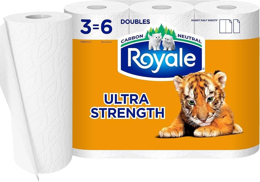 Royale Tiger Paper Towel 3=6 Roll - Household