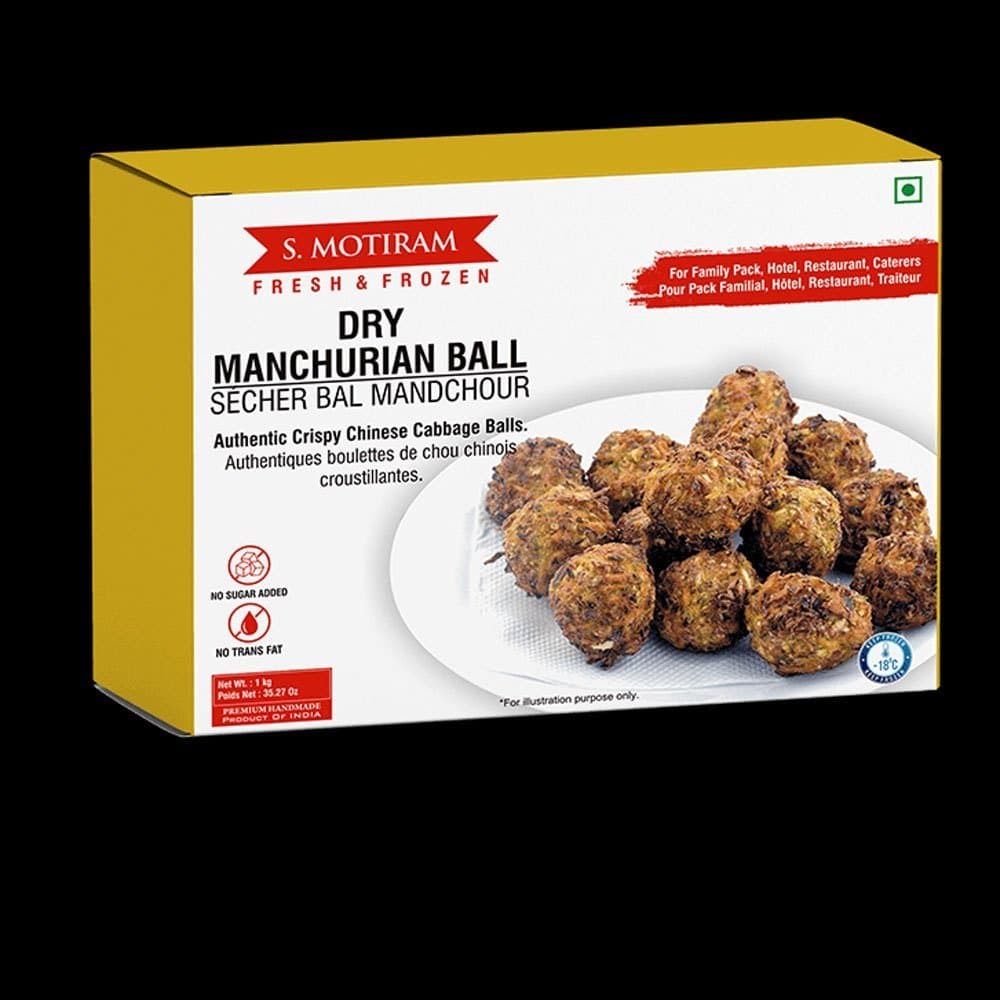 S MOTIRAM Frozen Dry Manchurian Balls 400g - Frozen