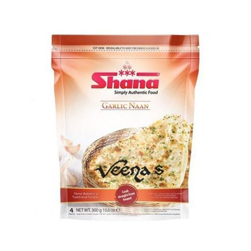 Shana Garlic Naan 300g - Frozen Foods