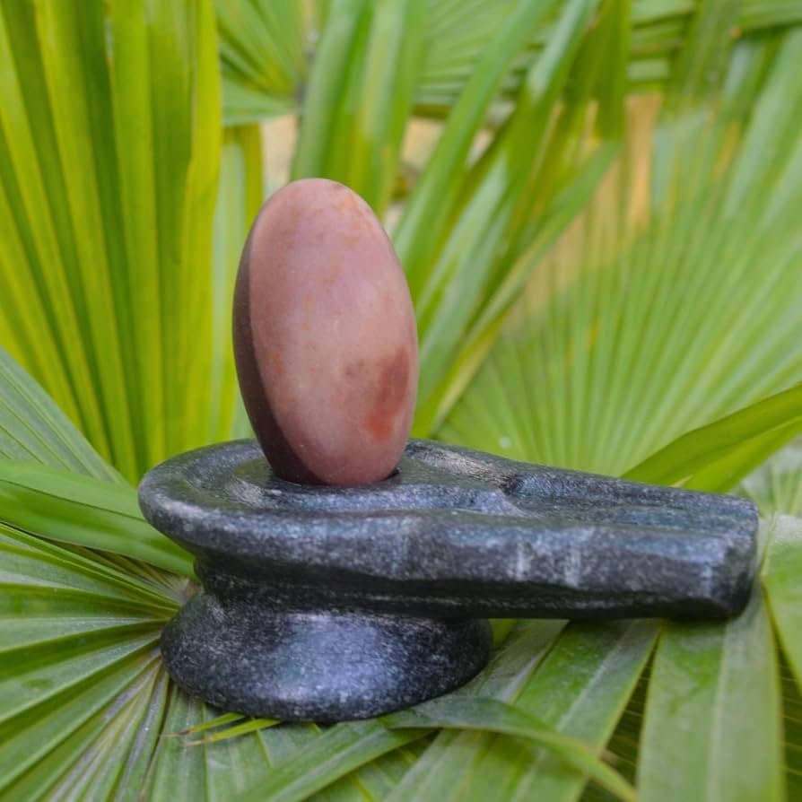 Shiv Ling Black Oval Size-3 - Pooja & Religious Items