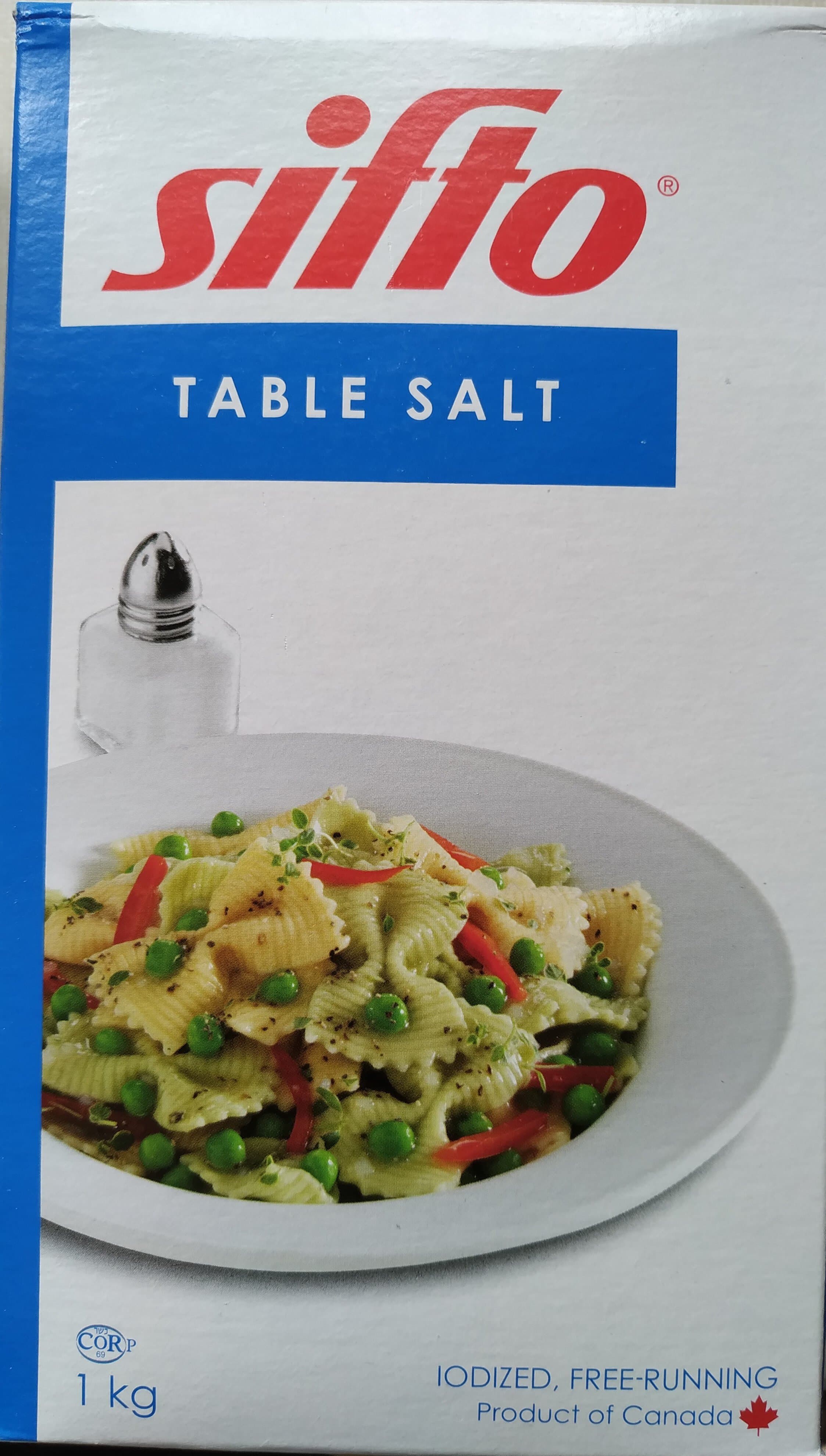 Sifto Table Salt 1kg - Condiments