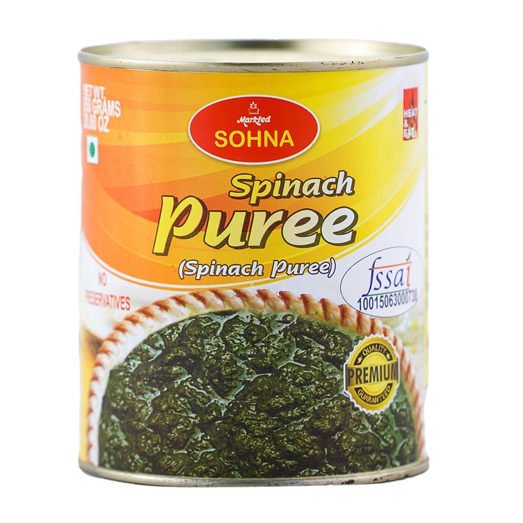 Sohna Spinach Puree 800g - Frozen