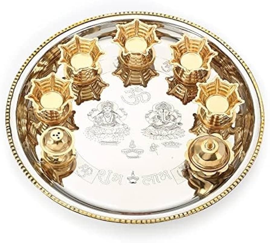 Ss Aarti Thali With Diya - KitchenReligious