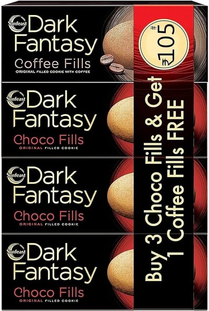 Sunfeast Dark Fantasy Coffee Fills 75g - Snacks