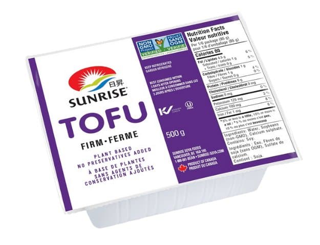 Sunrise Tofu Firm 500g - Dairy