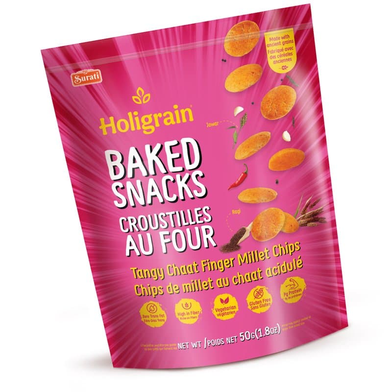 Surti Holigrain Millet Chips Chat 50g - Snacks
