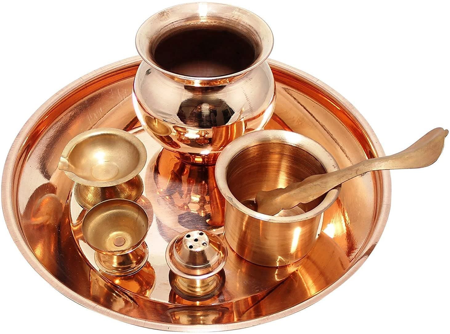 Thali For Pooja Copper - KitchenReligious