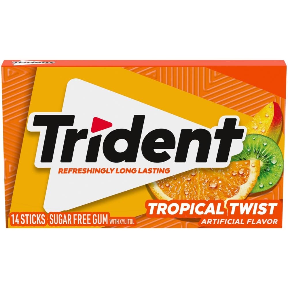 Trident Tropical Twist Gum - Snacks & Namkeen